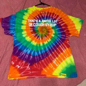 Thats A Awful Lot Of Cough Syrup Tye Dye T shirt XL Puff Print